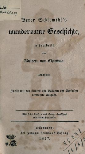 Cover of Peter Schlemihl