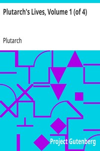 Cover of Plutarch's Lives, Volume 1 (of 4) by Plutarch
