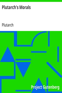 Cover of Plutarch's Morals by Plutarch