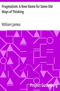 Cover of Pragmatism: A New Name for Some Old Ways of Thinking by William James