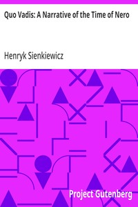Cover of Quo Vadis: A Narrative of the Time of Nero by Henryk Sienkiewicz