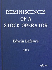 Cover of Reminiscences of a Stock Operator by Edwin Lefevre