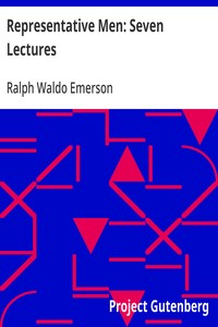 Cover of Representative Men: Seven Lectures by Ralph Waldo Emerson