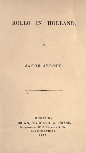 Cover of Rollo in Holland