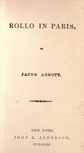 Cover of Rollo in Scotland