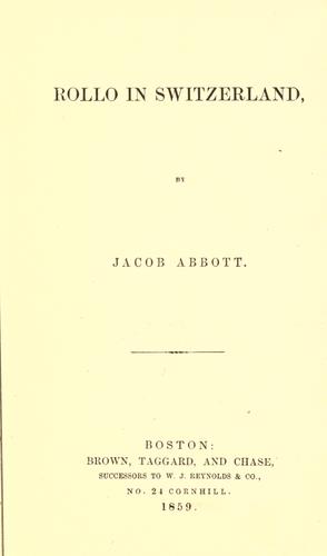 Cover of Rollo in Switzerland