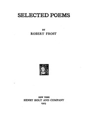 Cover of Selected Poems by Robert Frost