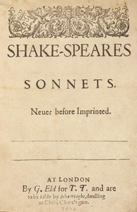 Cover of Shakespeare's Sonnets by William Shakespeare