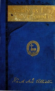 Cover of Society as I Have Found It by Ward McAllister