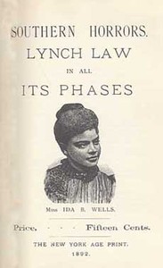 Cover of Southern Horrors: Lynch Law in All Its Phases by Ida B. Wells-Barnett