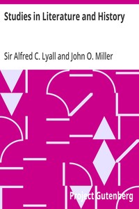 Cover of Studies in Literature and History by Alfred C., Sir Lyall