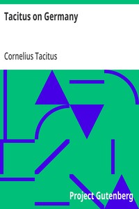 Cover of Tacitus on Germany by Cornelius Tacitus