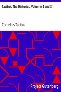 Cover of Tacitus: The Histories, Volumes I and II by Cornelius Tacitus