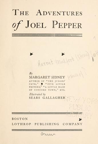 Cover of The Adventures of Joel Pepper