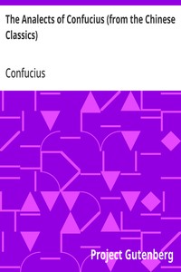 Cover of The Analects of Confucius (from the Chinese Classics) by Confucius
