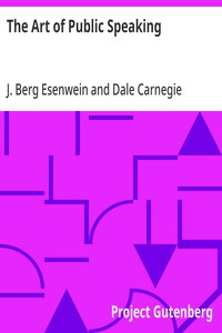 Cover of The Art of Public Speaking by J. Berg (Joseph Berg) Esenwein