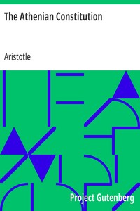 Cover of The Athenian Constitution by Aristotle