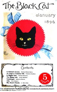 Cover of The black cat, vol. I, no. 4, January 1896 by Various