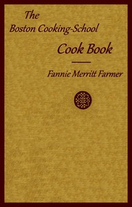 Cover of The Boston cooking-school cook book by Fannie Merritt Farmer
