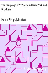Cover of The Campaign of 1776 around New York and Brooklyn: Including a new and circumstantial account of the battle of Long island and the loss of New York, with a review of events to the close of the year by Henry Phelps Johnston