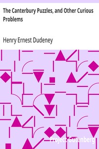 Cover of The Canterbury Puzzles, and Other Curious Problems by Henry Ernest Dudeney