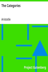 Cover of The Categories by Aristotle