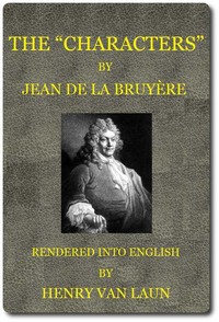 Cover of The "Characters" of Jean de La Bruyère by Jean de La Bruyère