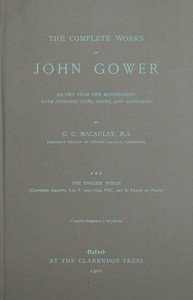 Cover of The complete works of John Gower, volume 3 : $b The English works by John Gower
