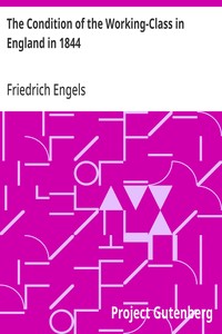 Cover of The Condition of the Working-Class in England in 1844: with a Preface written in 1892 by Friedrich Engels