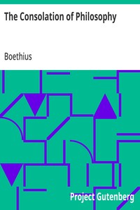 Cover of The Consolation of Philosophy by Boethius
