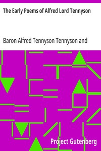 Cover of The Early Poems of Alfred Lord Tennyson by Alfred Tennyson, Baron Tennyson