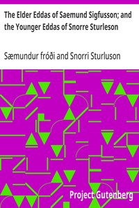 Cover of The Elder Eddas of Saemund Sigfusson; and the Younger Eddas of Snorre Sturleson by Snorri Sturluson