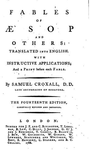 Cover of The Fables of Aesop: Selected, Told Anew, and Their History Traced