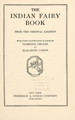 Cover of The Indian Fairy Book: From the Original Legends