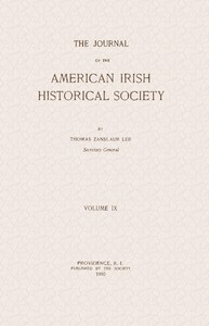 Cover of The journal of the American-Irish Historical Society, Vol. IX, 1910 by Various