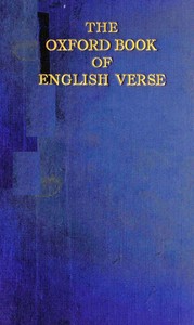 Cover of The Oxford Book of English Verse, 1250-1900 by Unknown