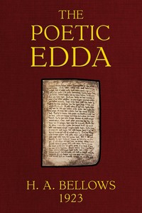 Cover of The poetic Edda : $b Translated from the Icelandic with an introduction and notes by Unknown
