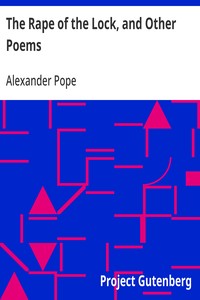 Cover of The Rape of the Lock, and Other Poems by Alexander Pope