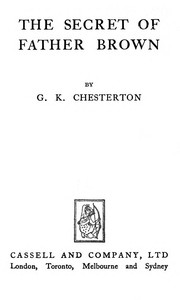 Cover of The secret of Father Brown by G. K. (Gilbert Keith) Chesterton