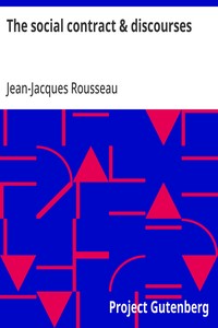 Cover of The social contract & discourses by Jean-Jacques Rousseau