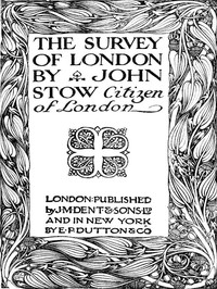 Cover of The Survey of London by John Stow