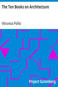 Cover of The Ten Books on Architecture by Vitruvius Pollio