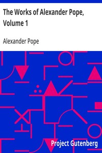 Cover of The Works of Alexander Pope, Volume 1: Poetry - Volume 1 by Alexander Pope