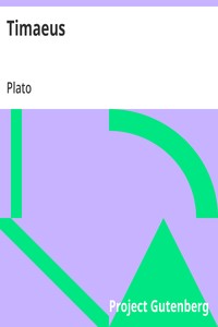 Cover of Timaeus by Plato