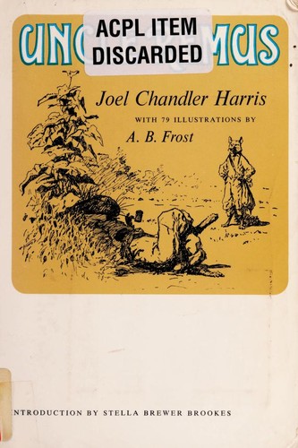 Cover of Uncle Remus, his songs and his sayings