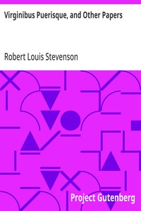 Cover of Virginibus Puerisque, and Other Papers by Robert Louis Stevenson