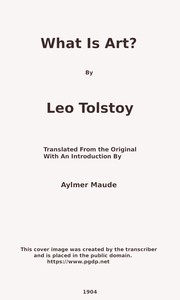 Cover of What Is Art? by Leo, graf Tolstoy