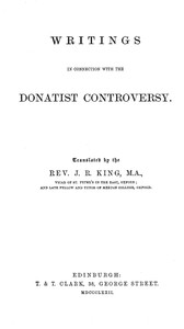 Cover of Writings in Connection with the Donatist Controversy by of Hippo, Saint Augustine